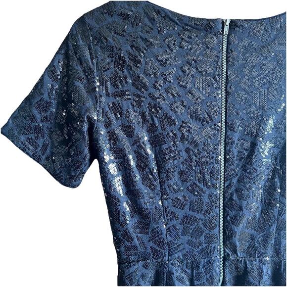 Ella Moss Black Sequin Holiday Homecoming Party Dress Size 2 NWT Retail $234 - Picture 6 of 6